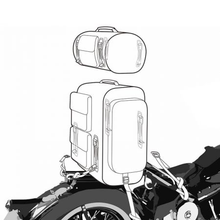 Tillverkning av hög bakre väska för motorcykel
